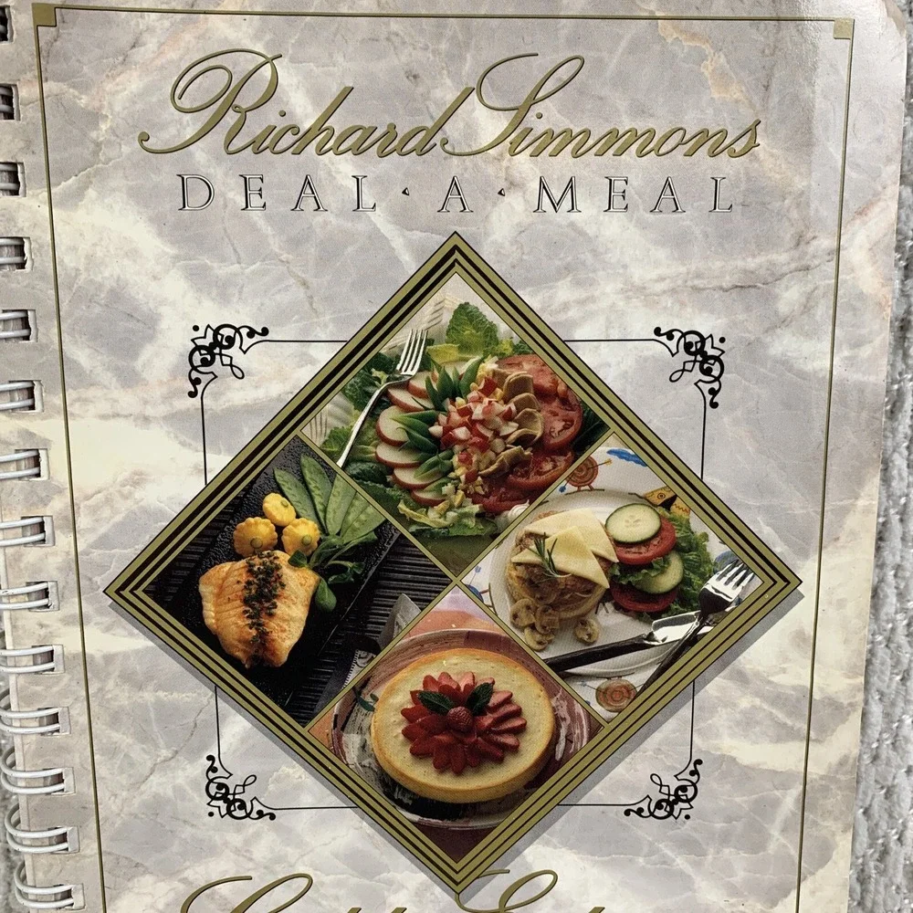 Vintage‎ 1990 Richard Simmons Deal A Meal Golden Edition Cookbook Spiral Bound